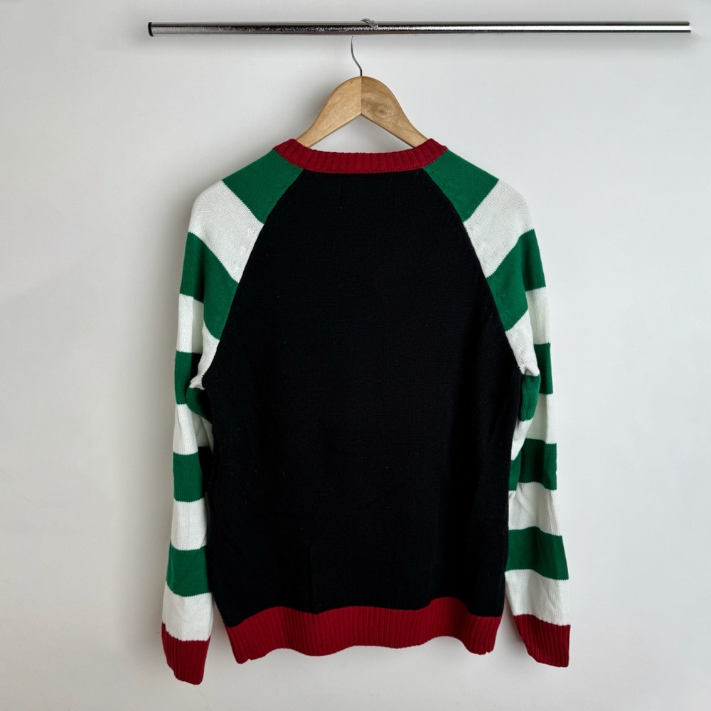 Ugly Christmas Sweater Mustache Tree - size M - Picture 2 of 3